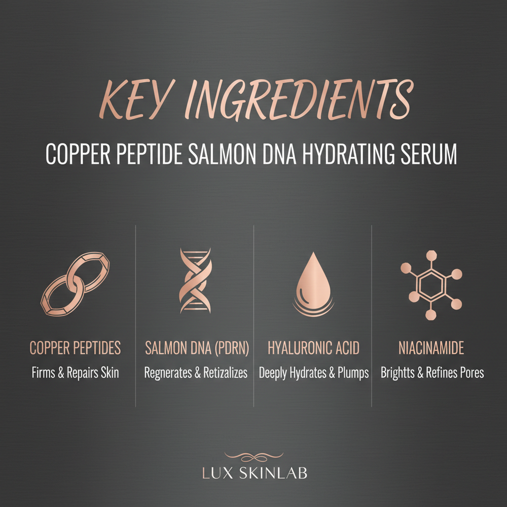 Ingredient spotlight – Copper Peptides, Salmon DNA, Hyaluronic Acid, Niacinamide